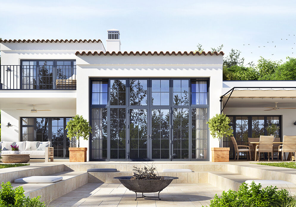 Beautiful exterior of a luxury home